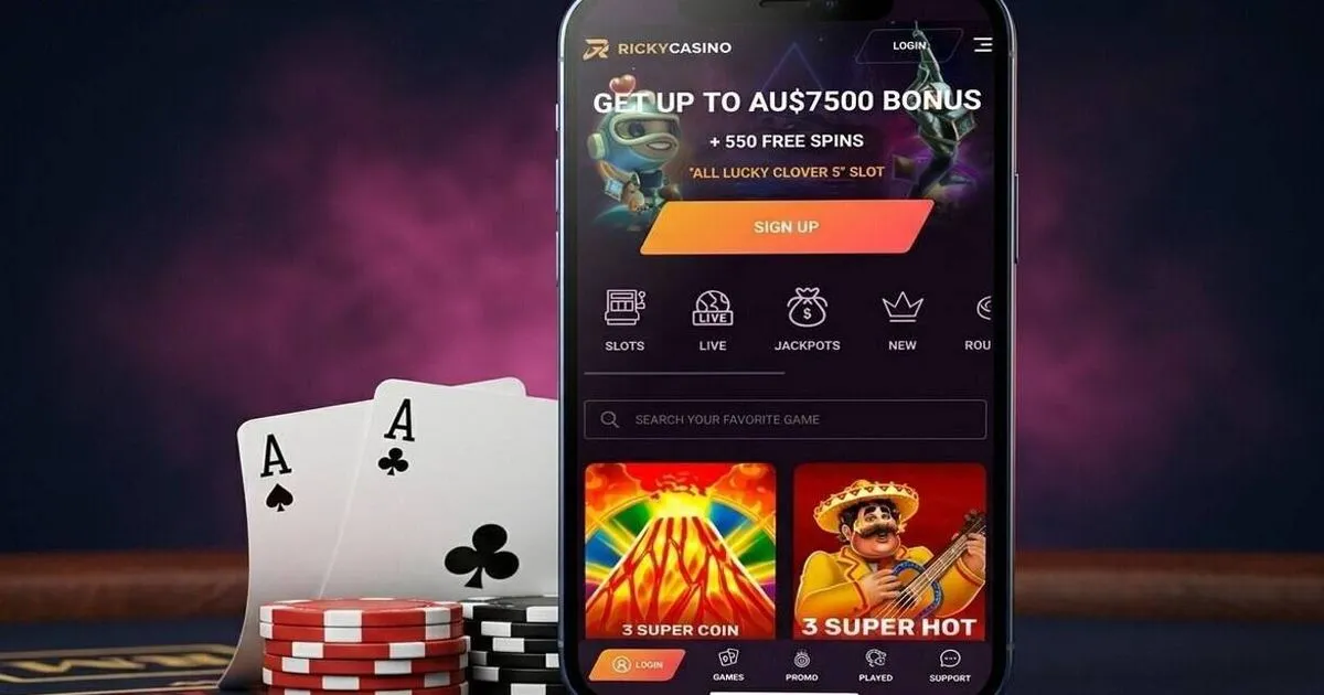 Ricky Casino App-Screenshot